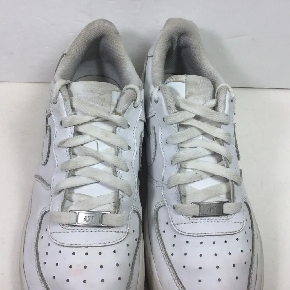 Nike Air Force 1‎ Sneakers Men Boys Size 7Y 314192-117 Triple White Casual Shoes